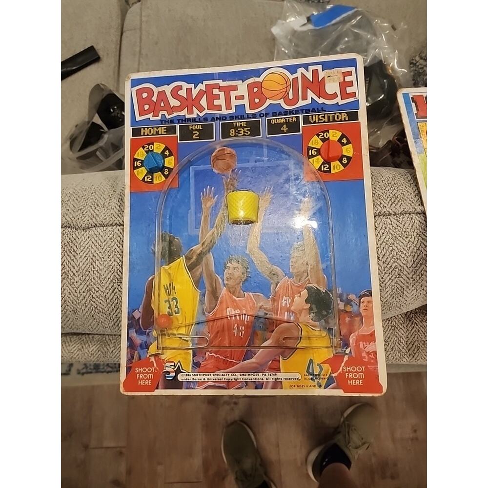 Vintage 1986 Smethport Specialty Co. Basket-Bounce And 1987 home Run Games